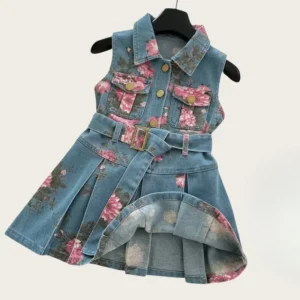 Kids Children 2 - 8 Y Baby Girls Sleeveless Floral Printed