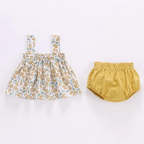 Baby Clothes For Girls Set Print Mini Dress - Image 4