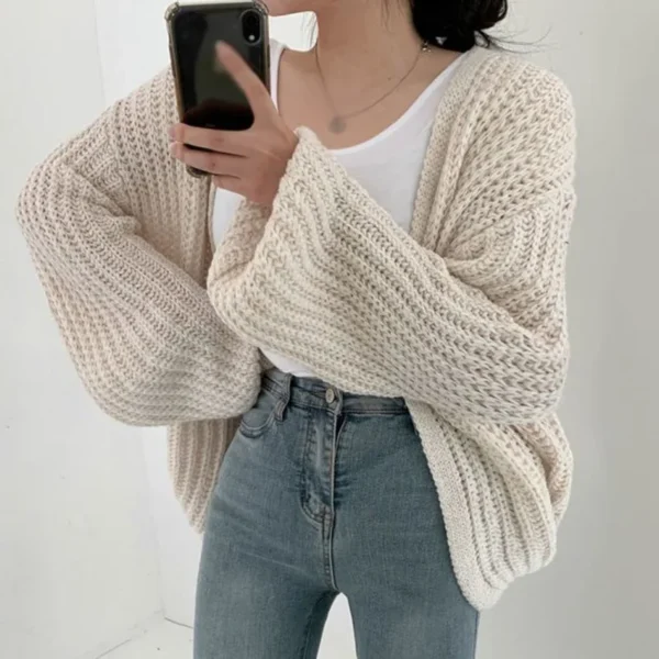 Korean Style Sweater Jacket Autumn And Winter V-neck - Image 4