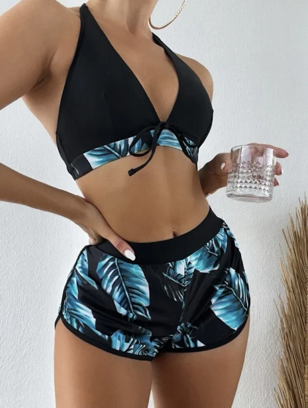 Women 2025 New Bikinis 6 Colors Sexy Halter Bikini - Image 4