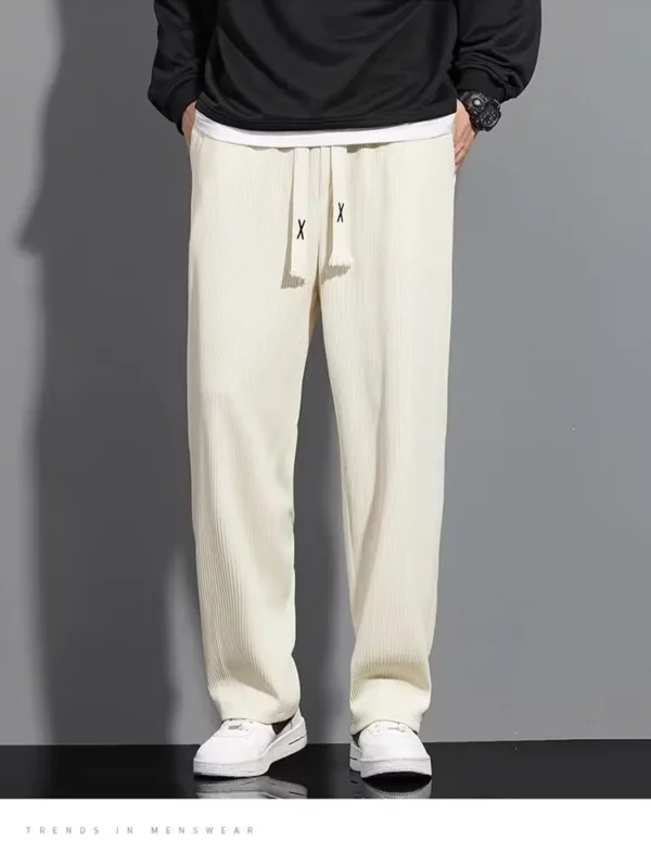 New Ice Silk Wide Leg Pants for Men