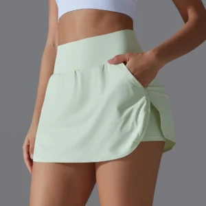 Outdoor Sports Yoga Skirt Badminton Tennis Skirt High Waist