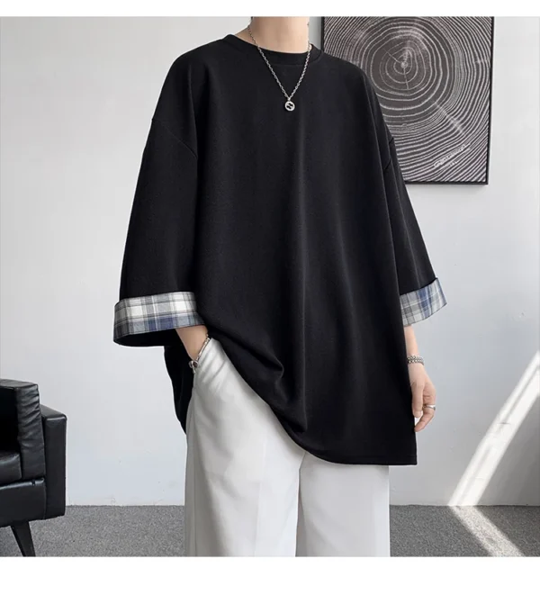 men t shirts Summer Men's T-shirts Korean Style - Image 4
