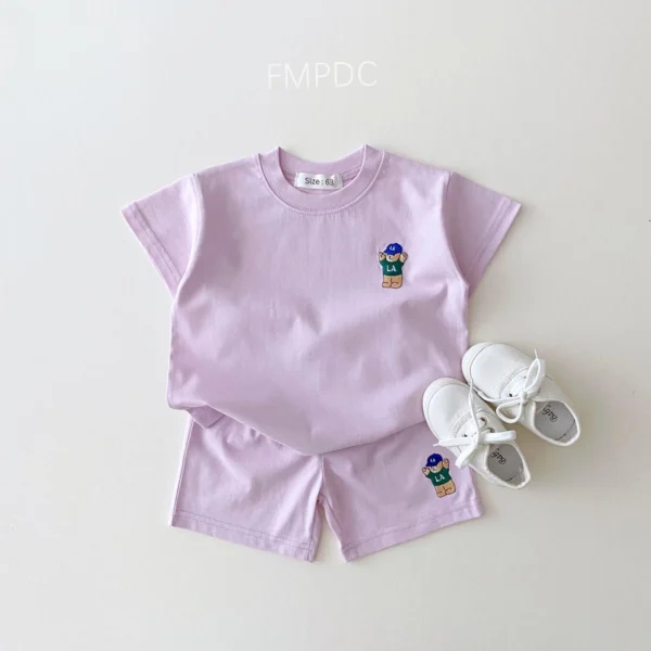 Baby Boys Girls Suit Thin Casual Sports Baby Outfit Set - Image 3