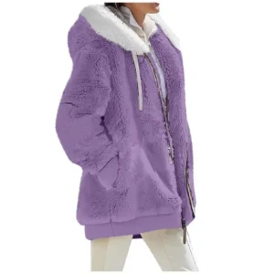 Autumn Winter Fashion Women's Coat New Casual Hooded Zipper Lady