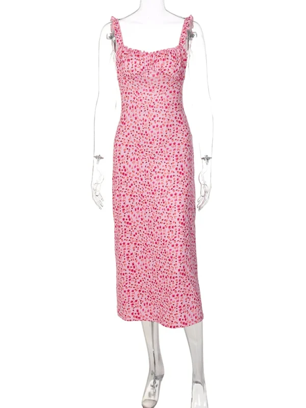 Backless Draped Midi Dress - Image 6