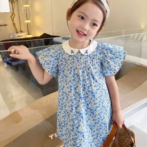 Girls Baby Summer Floral Dress Sweet Princess
