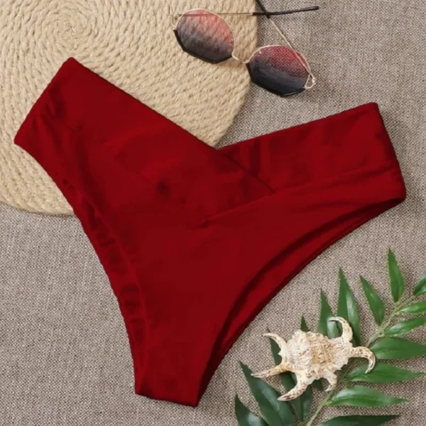 Women's Bikini Thong Bottom Brazilian Semi Swimwear Beachwear - Image 5