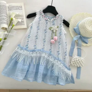 Girls  Enchanted Lace Sundress - Princess Vacation Gown