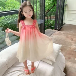 Girls Summer Fashion New Sleeveless  Cute Clothing