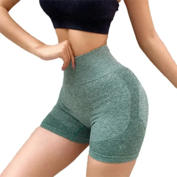 Women Yoga Shorts High Waist Butt Lifting Workout Fitness - Image 2