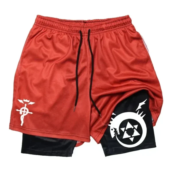 Fitness shorts Man Anime Fullmetal Alchemist Gym - Image 6