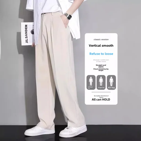 Summer Thin Suit Pants Men's Casual Trousers - Image 2