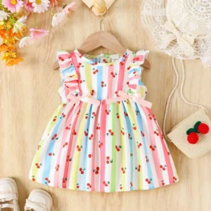 baby girls casual breathable cute sweet cherry