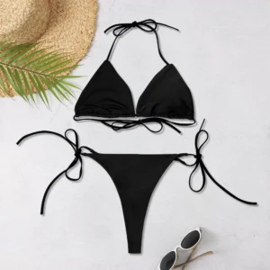 2025 New Women's Solid-color Separate Beach Wear
