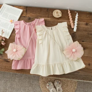 Baby Girl Dress, Sleeveless Clothes For Children