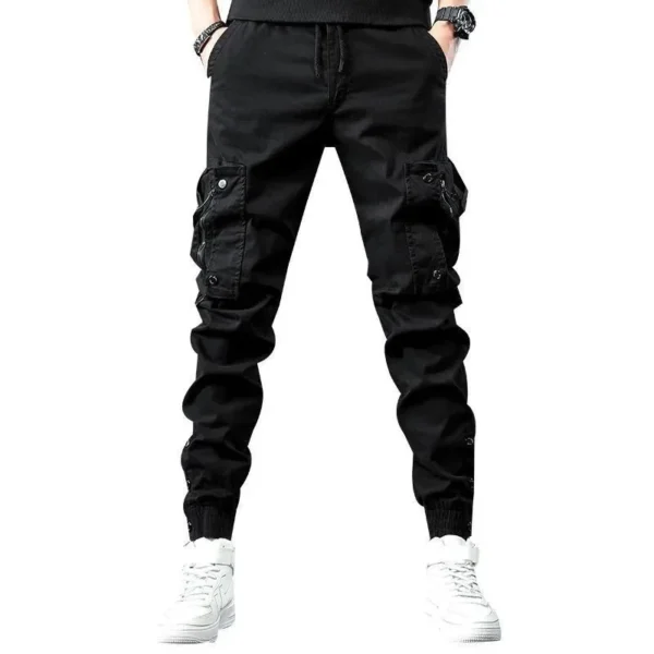 Trendy Men's Spring Autumn Cargo Pants Slim Fit - Image 5