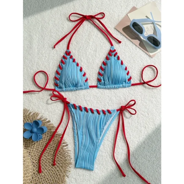 Sexy Bikinis Women Swimsuit Sexy Halter Triangle - Image 3