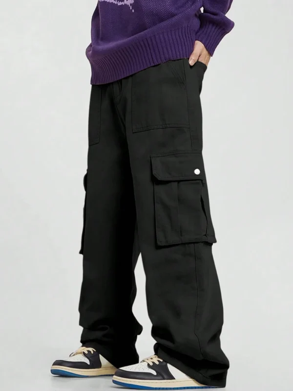 Pocket Men's Straight Leg Cargo Pants - Image 3