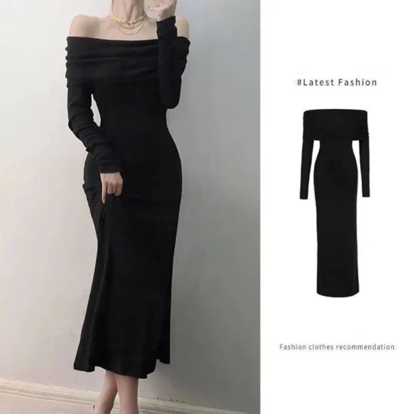 French Long Sleeve Dress - Image 4