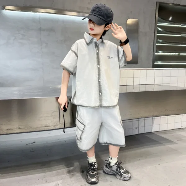 Boy's Summer Dress New Trendy Kids Clothes - Image 6