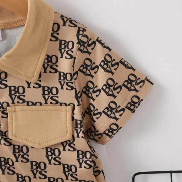 Set Children Fashion Gentleman Pocket Style Button - Image 3