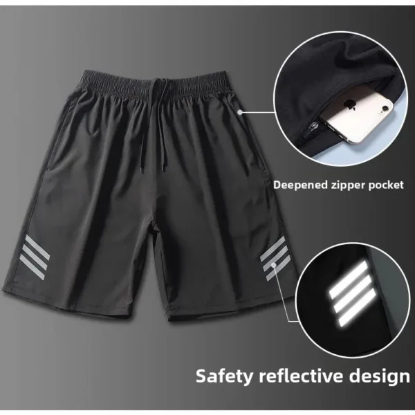 Men's Sporty Casual Basketball Training Running Shorts - Image 4