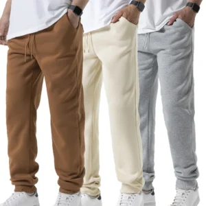 Mens Casual Pants Autumn Winter Fleece Sweatpants Men Joggers