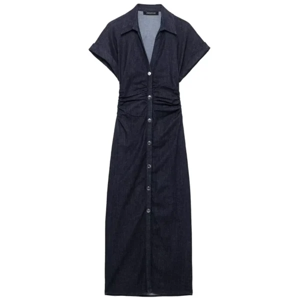 Casual Button-Up Dress - Image 2