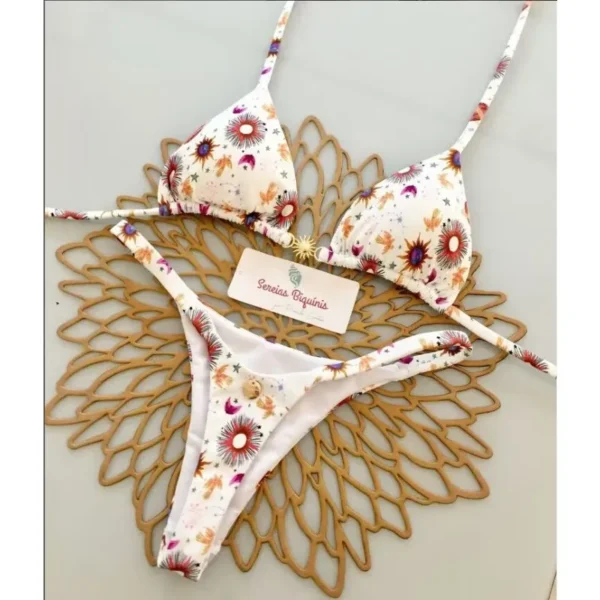 2025 Women's Bikini Swimsuit Women's Split Solid Color - Image 2