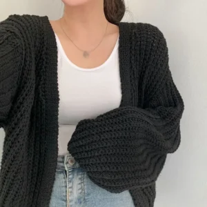 Korean Style Sweater Jacket Autumn And Winter V-neck