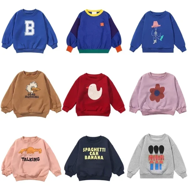 Children's Hoodie Cartoon Print Unisex Sweatshirt