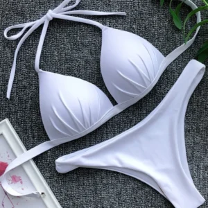 Bikini Sexy white Swimsuit Women Push up Bikini