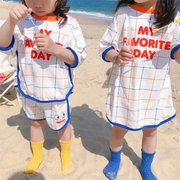 Summer Boy's Suit Short-sleeved T-shirt +Shorts