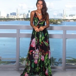 Printed Sleeveless Beach Tank Dress