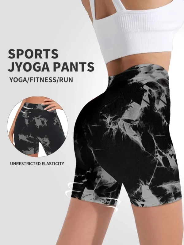 WOMENS High Waist and Lifting Sports Shorts Running Fitness Yoga - Image 3