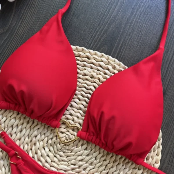 White Bikini Women Suit Low Waist swimwear women - Image 6