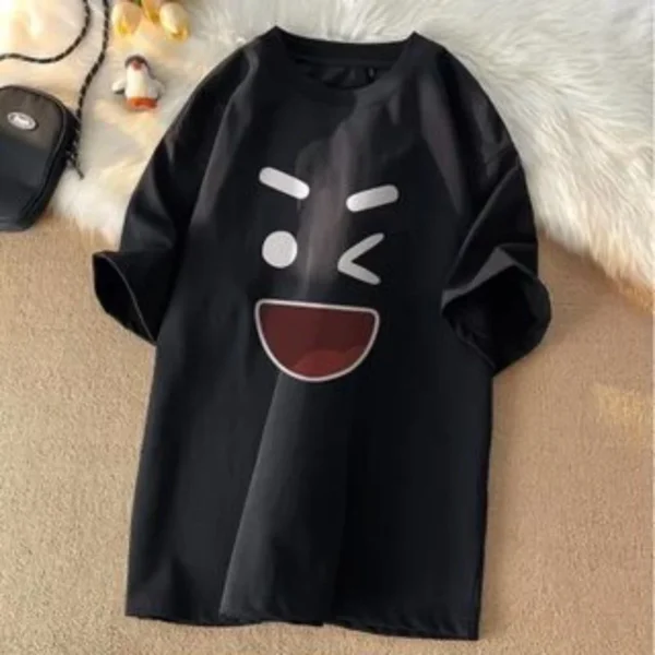 Korean loose fit fashionable T-shirt casual men - Image 3