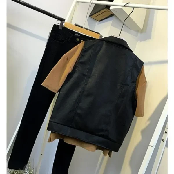 Spring Pu Leather Jacket Women's Student Korean Style - Image 3