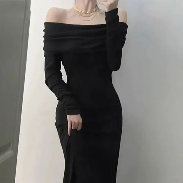 French Long Sleeve Dress - Image 3
