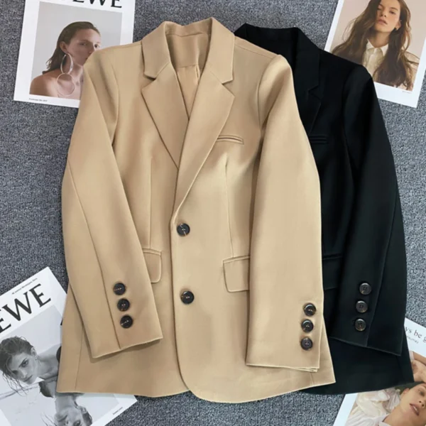 Women Jacket New in Korean Fashion Suit Coat - Image 2