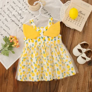 Baby Girl Clothes Butterfly Wings  Beach Girl Kid's Dress