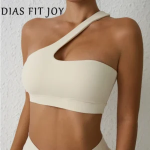 One-Shoulder Sexy Sports Bra Yoga Fitness Training Outwear