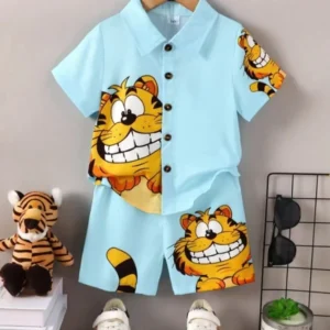 Kid Boy Gentlemen Clothes Set Cartoon