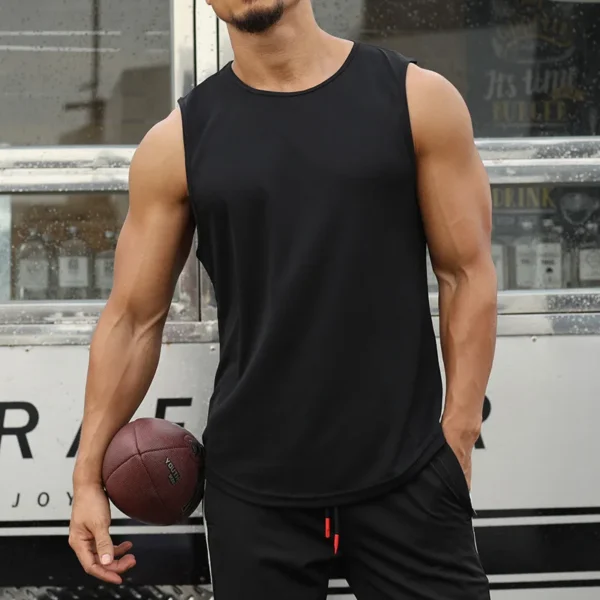 Men's Gym Tank Top Fitness Sleeveless Running Sports T-Shirt