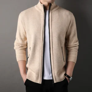 Men's Stand-up Collar Knit Sweater Autumn Winter