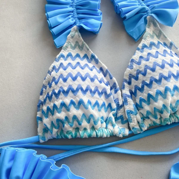Women Skirt Beachwear Sexy Halter Backless Swimwear - Image 3