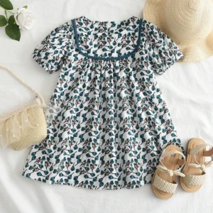 Girls Summer New Fashion Puff Sleeve