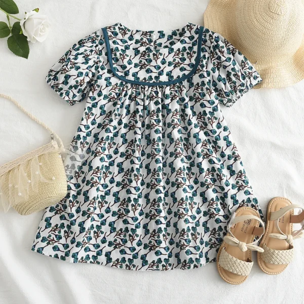 Girls Summer New Fashion Puff Sleeve