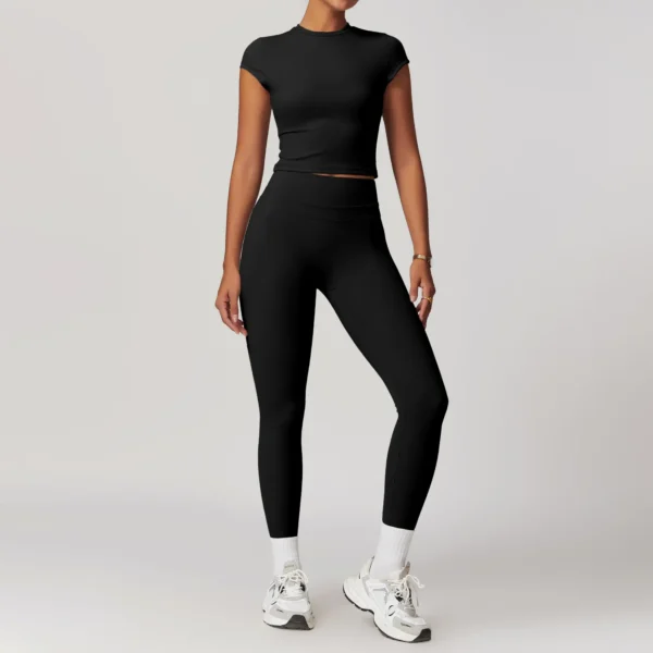 Women Quick-Drying Gym Set Women Tracksuit Yoga Clothing - Image 5